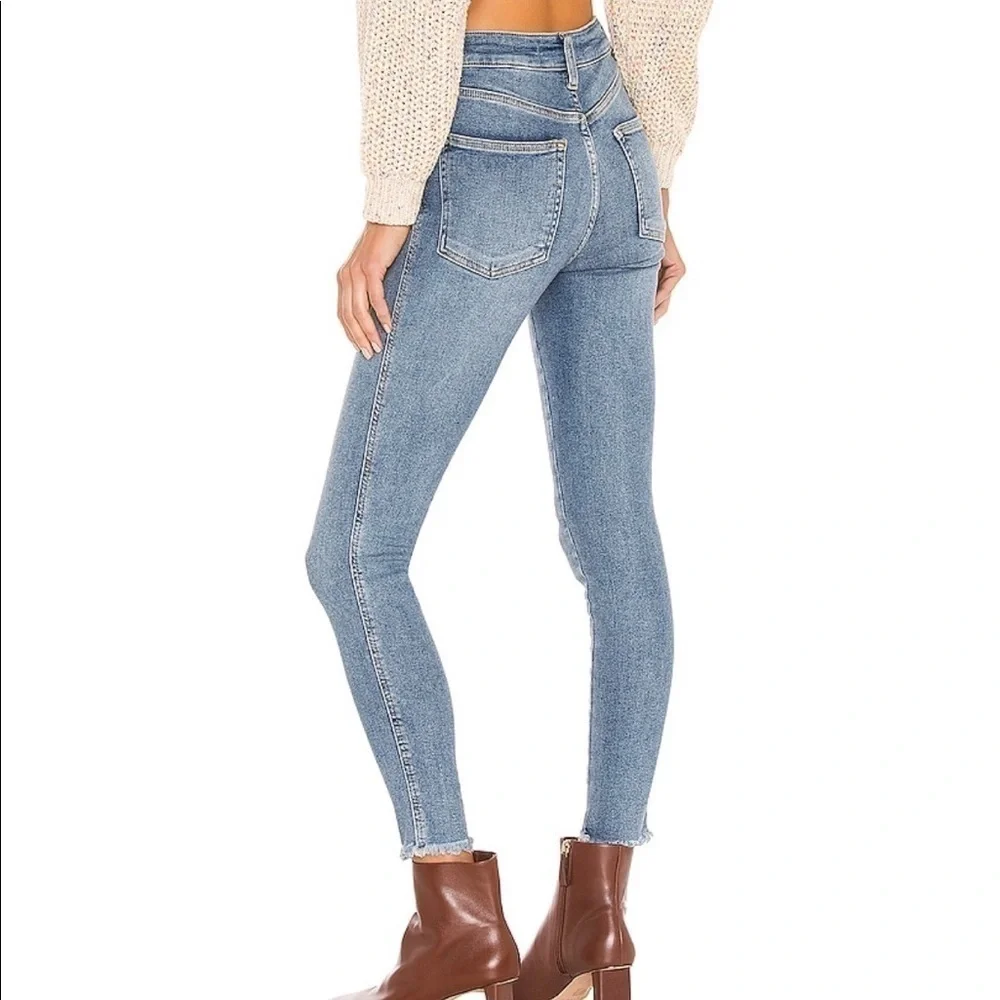 FREE PEOPLE , High Rise blue Jeans 24, NWT